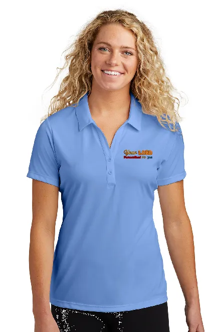 Custom Embroider Personalized Ladies Polo Shirt - Sport-Tek LST550 PosiCharge Competitor Performance Polo - Max 4in by 4in Embroidery Logo