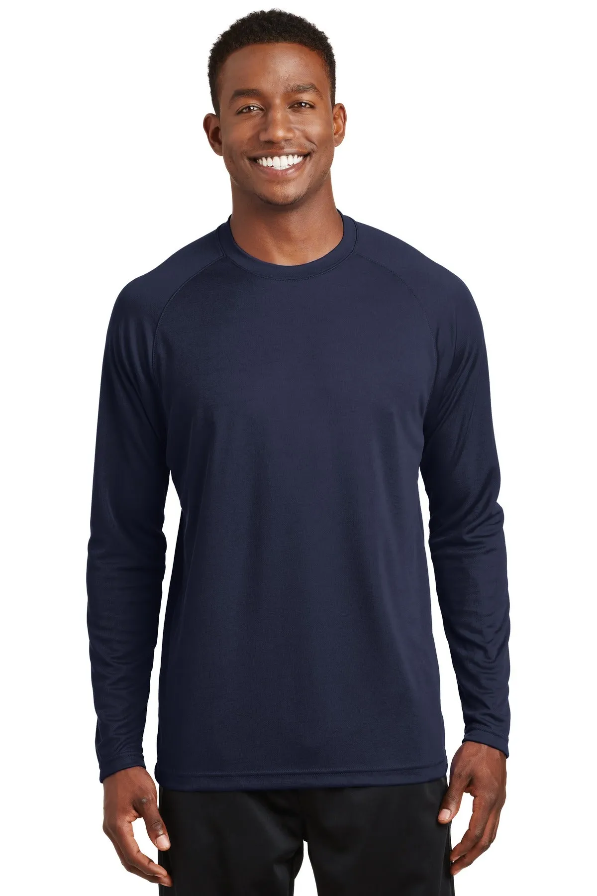 Custom Embroidered Sport-Tek® Dry Zone® Long Sleeve Raglan T-Shirt. T473LS