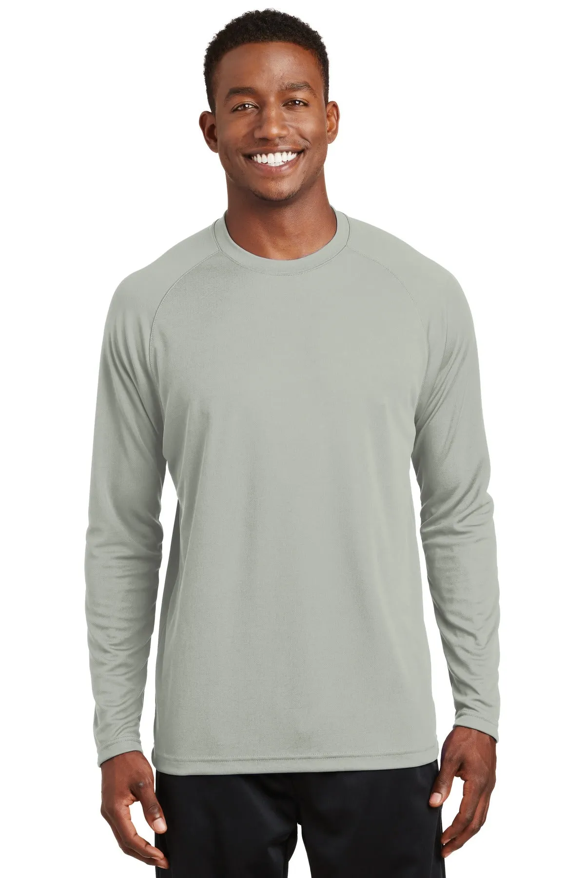 Custom Embroidered Sport-Tek® Dry Zone® Long Sleeve Raglan T-Shirt. T473LS