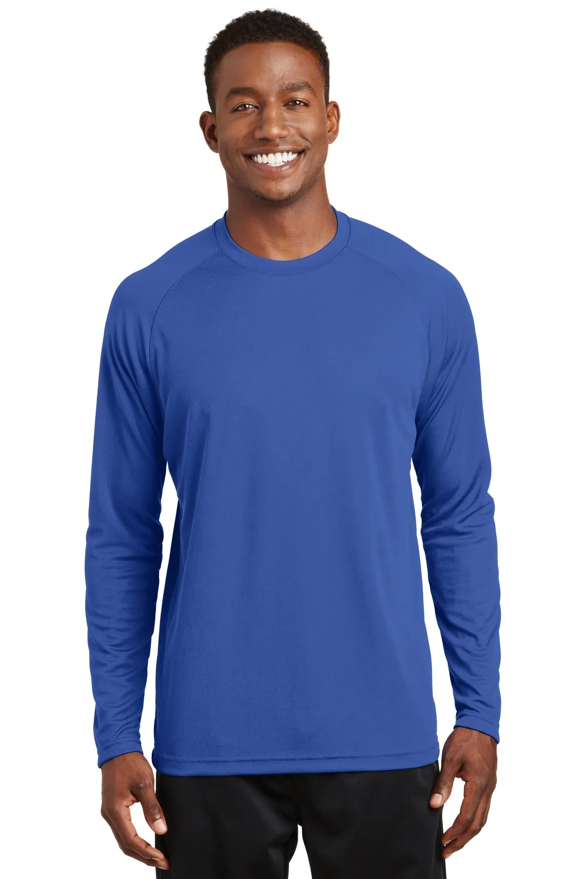 Custom Embroidered Sport-Tek® Dry Zone® Long Sleeve Raglan T-Shirt. T473LS