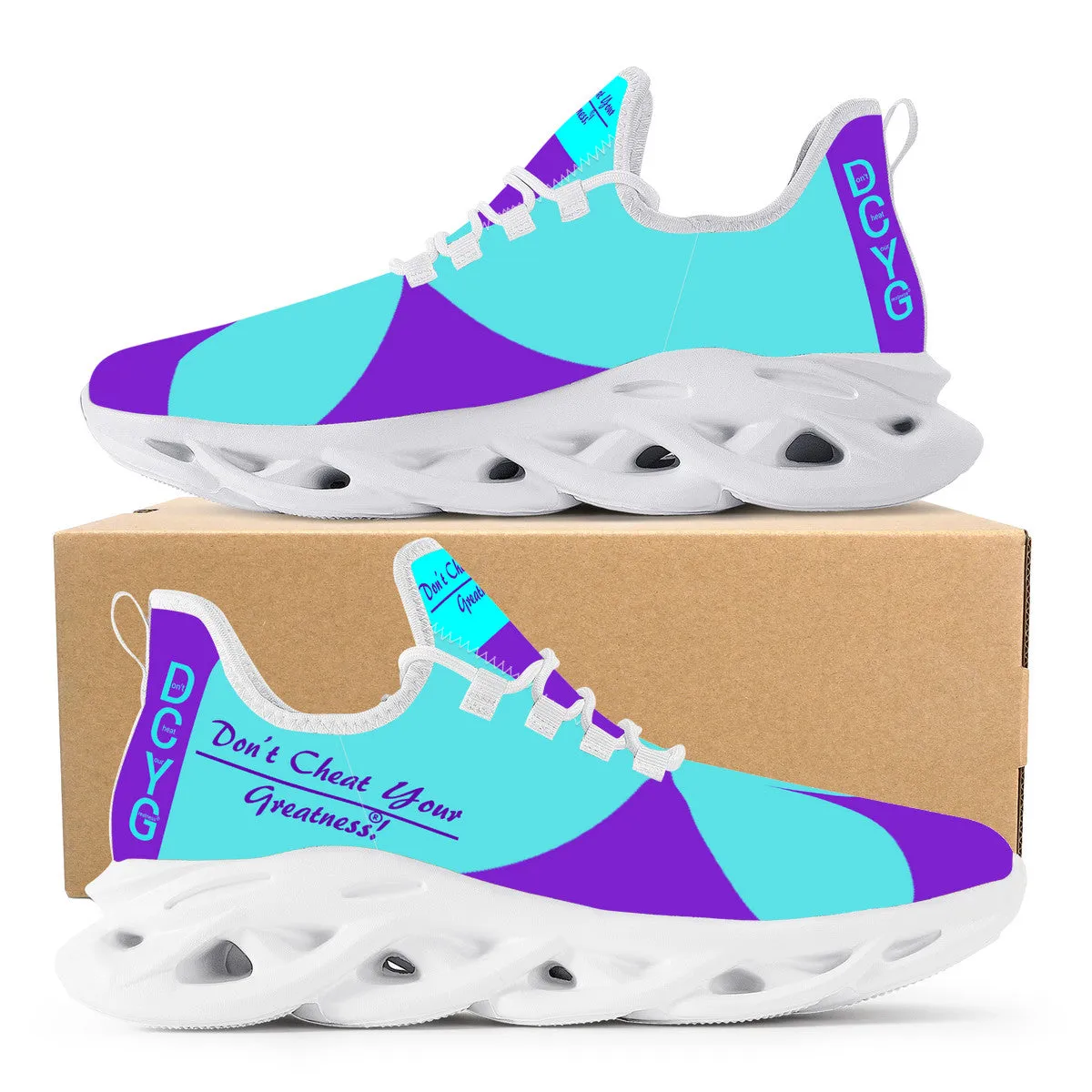 DCYG Purple & Turquois 2nd Edition B Flex Control Sneaker - White