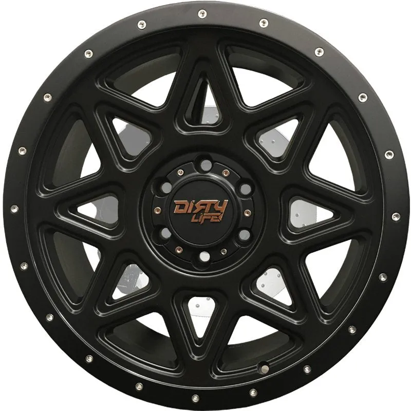 Dirty Life Theory Matte Black Wheel 17"x9"