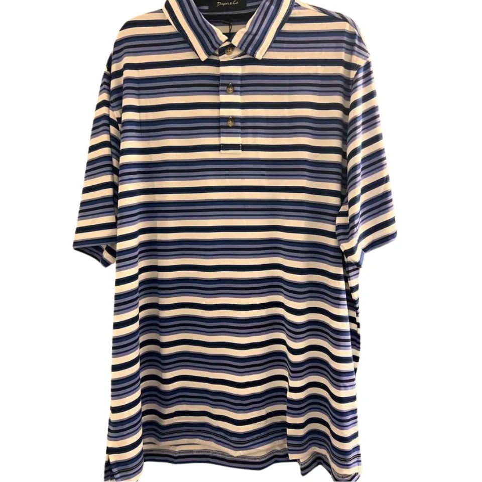 Dwyers & Co Striped Short Sleeve Polo