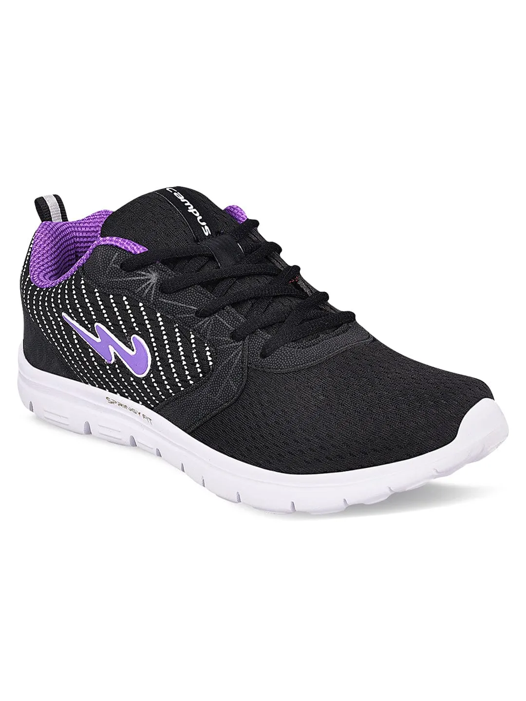ELARA Black Women's Running Shoes