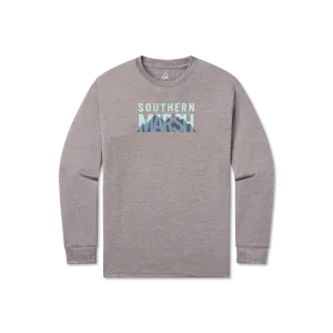 FieldTec™ Heathered Performance Tee - Marsh Mountains - Long Sleeve