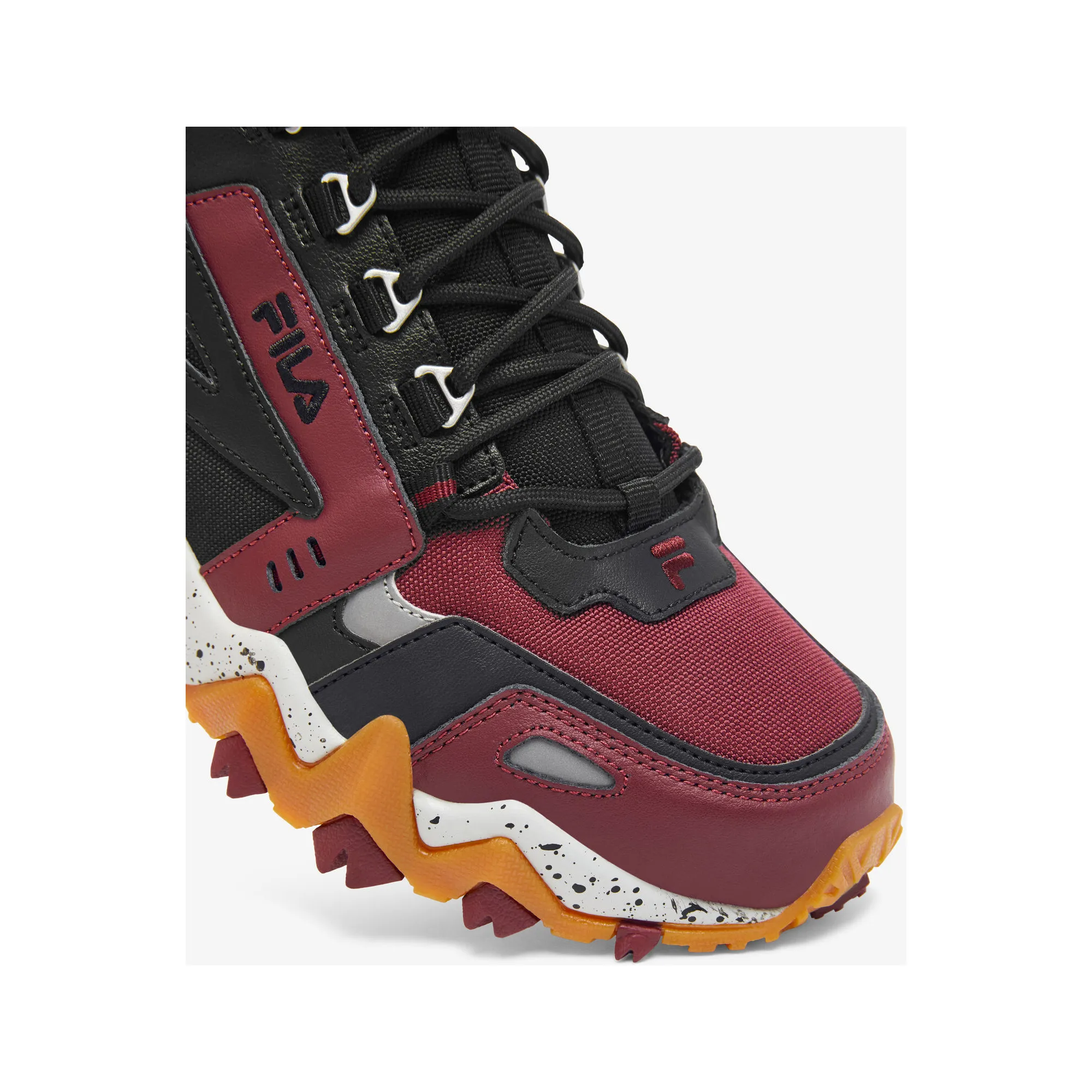 Fila Men's Oakmont TR Mid Shoes - Tawny Port / Black / Glacier Gray