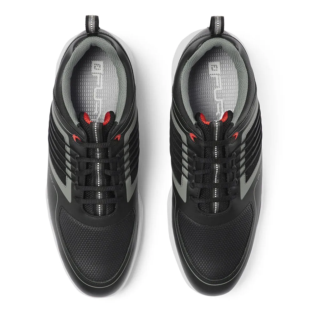 FootJoy FJ Fury Spiked Golf Shoes - Black/Red