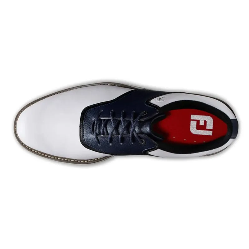 FOOTJOY Originals Men's Spiked Shoes (White/Navy)