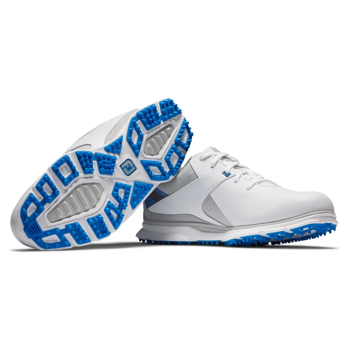 FootJoy Pro SL Men's White/Blue/Grey Golf Shoes - Previous Season Style