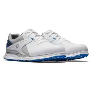 FootJoy Pro SL Men's White/Blue/Grey Golf Shoes - Previous Season Style