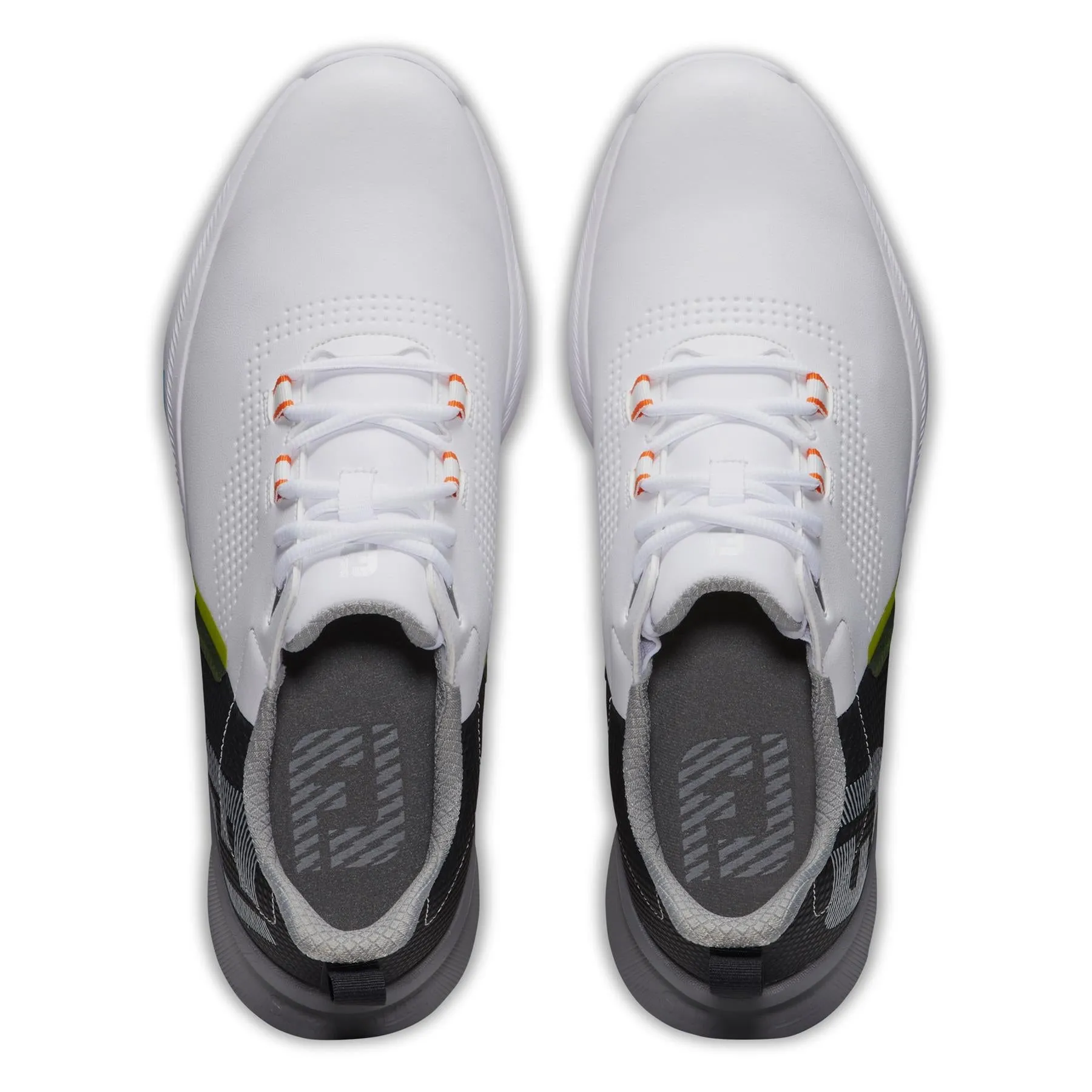 Fuel Spikeless Golf Shoe White/Black/Orange - AW23