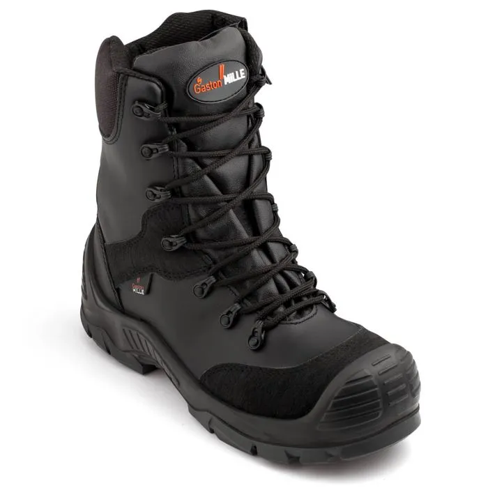 Gaston Mille MASTER BLACK MTAA3 S3 HI CI SRC Metal Free 9" Rigger Safety Boots with Side Zip