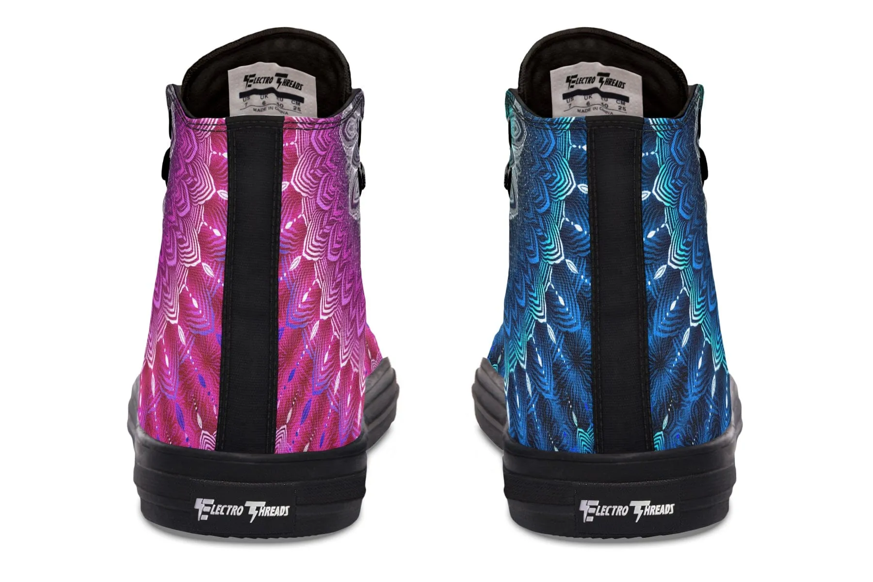 Glowing Mandala High Top Shoes