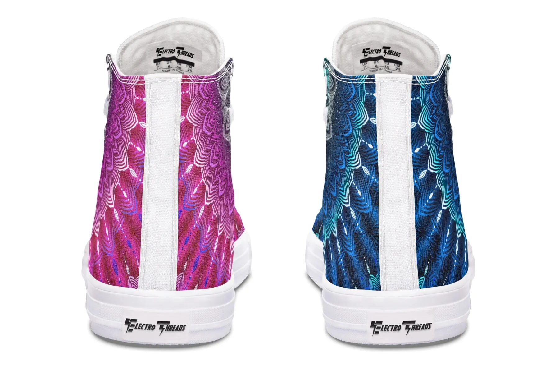 Glowing Mandala High Top Shoes