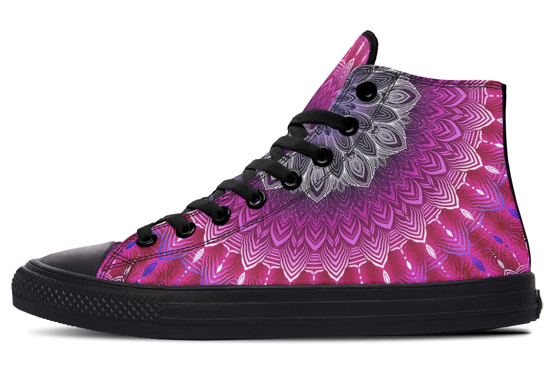 Glowing Mandala High Top Shoes