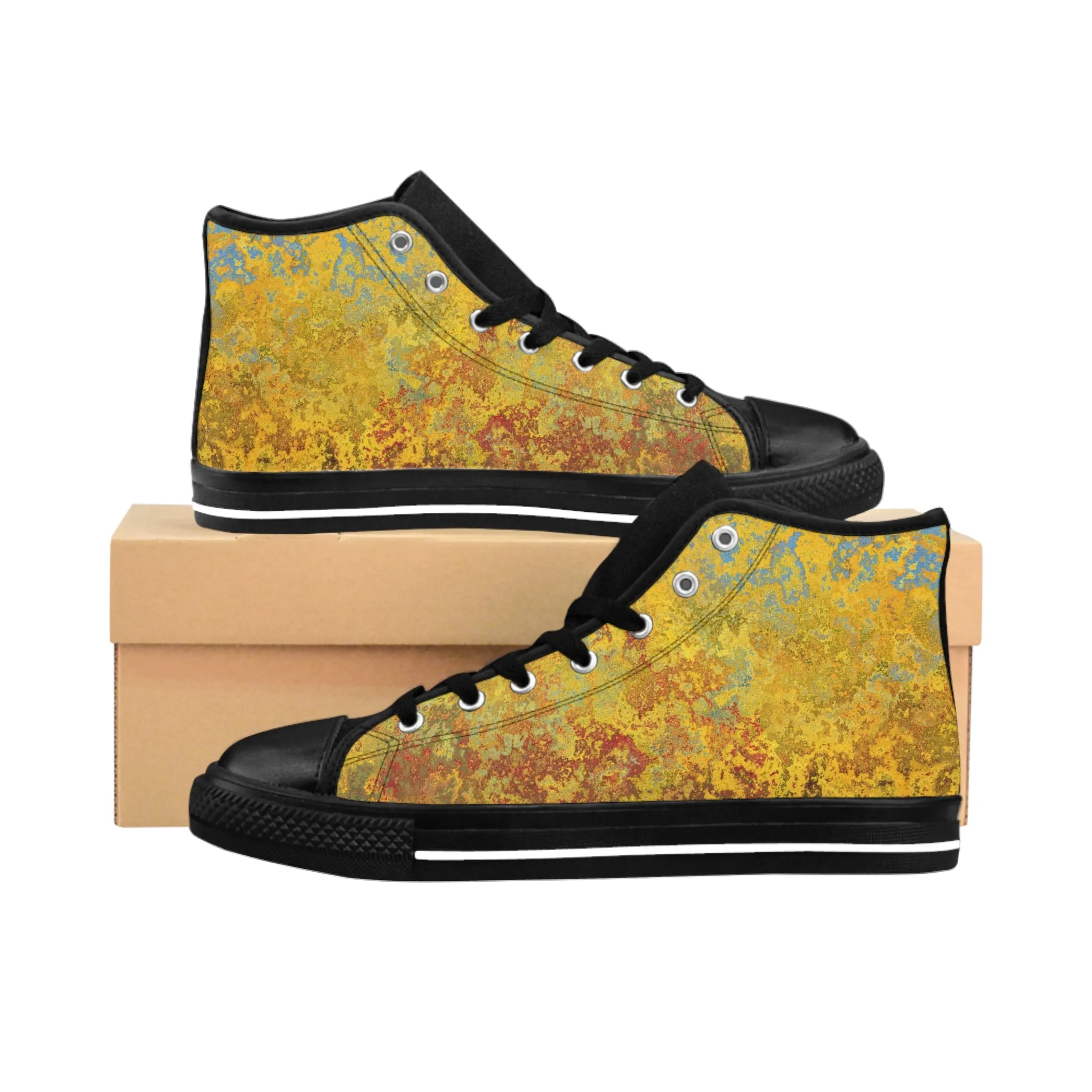 Gold and blue spots - Inovax Women's Classic Sneakers