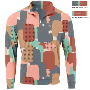 Golf Abstract Camo Men's Quarter Zip