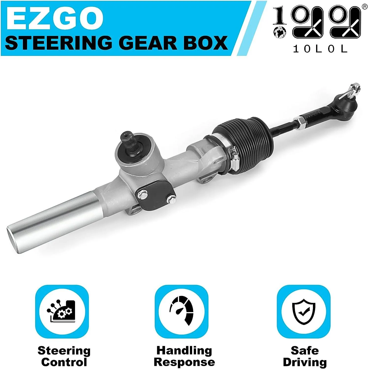 Golf Cart Steering Gear Box Assembly for EZGO TXT 2001 Up (Electric & Gas) - 10L0L