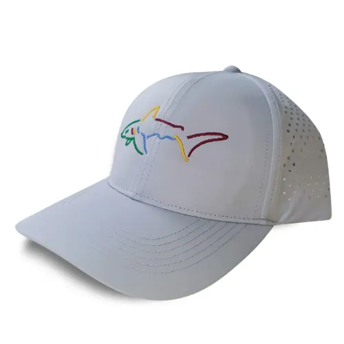 Greg Norman Men's Perforated Performance Shark Cap