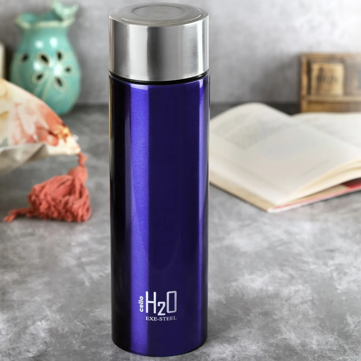 H2O Stainless Steel Water Bottle, 1000ml