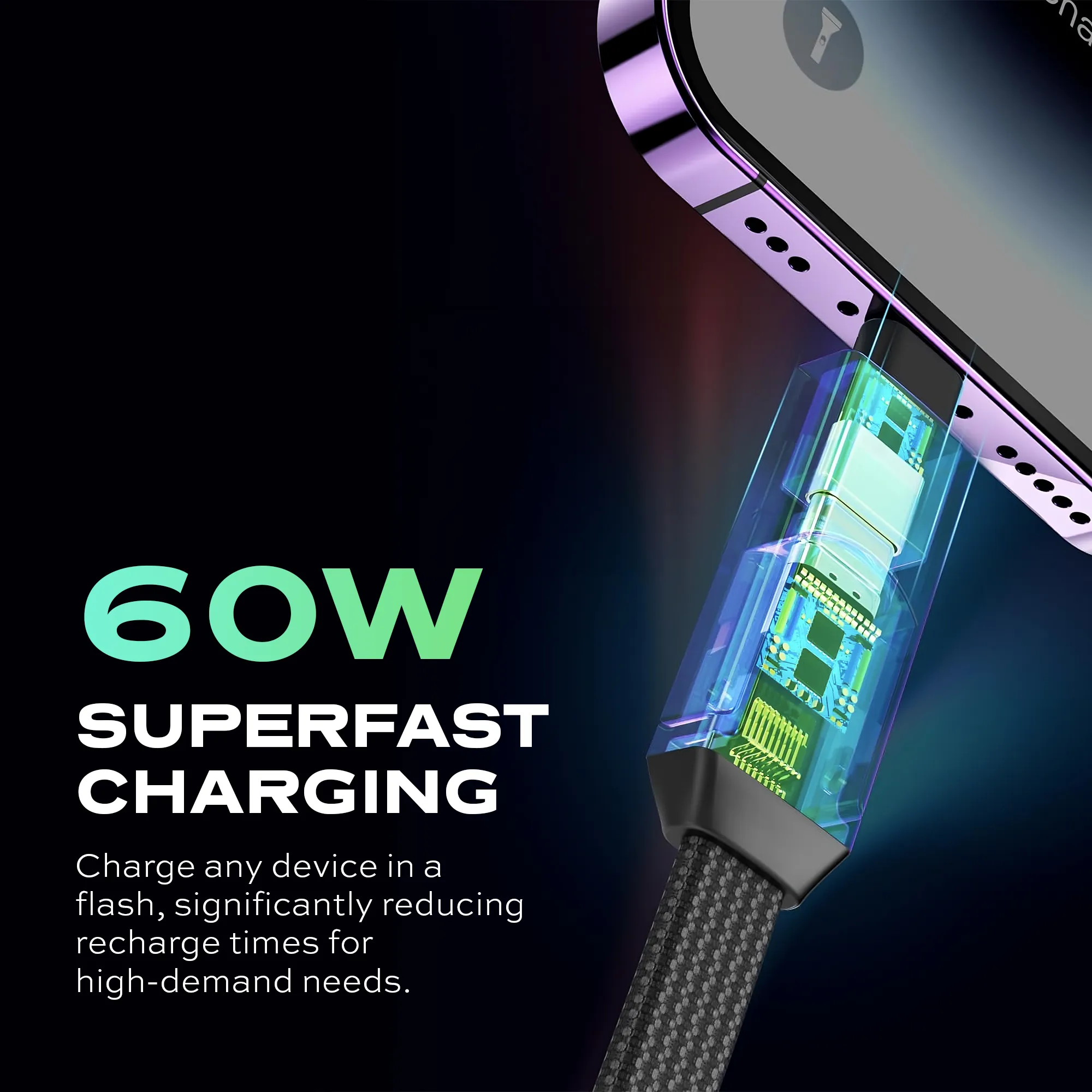 HEXCHARGE | Universal Fast Charging Cable