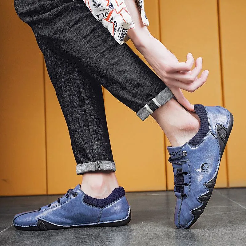 High Quality Men Sneakers Fashion Lace-up Flats Shoes