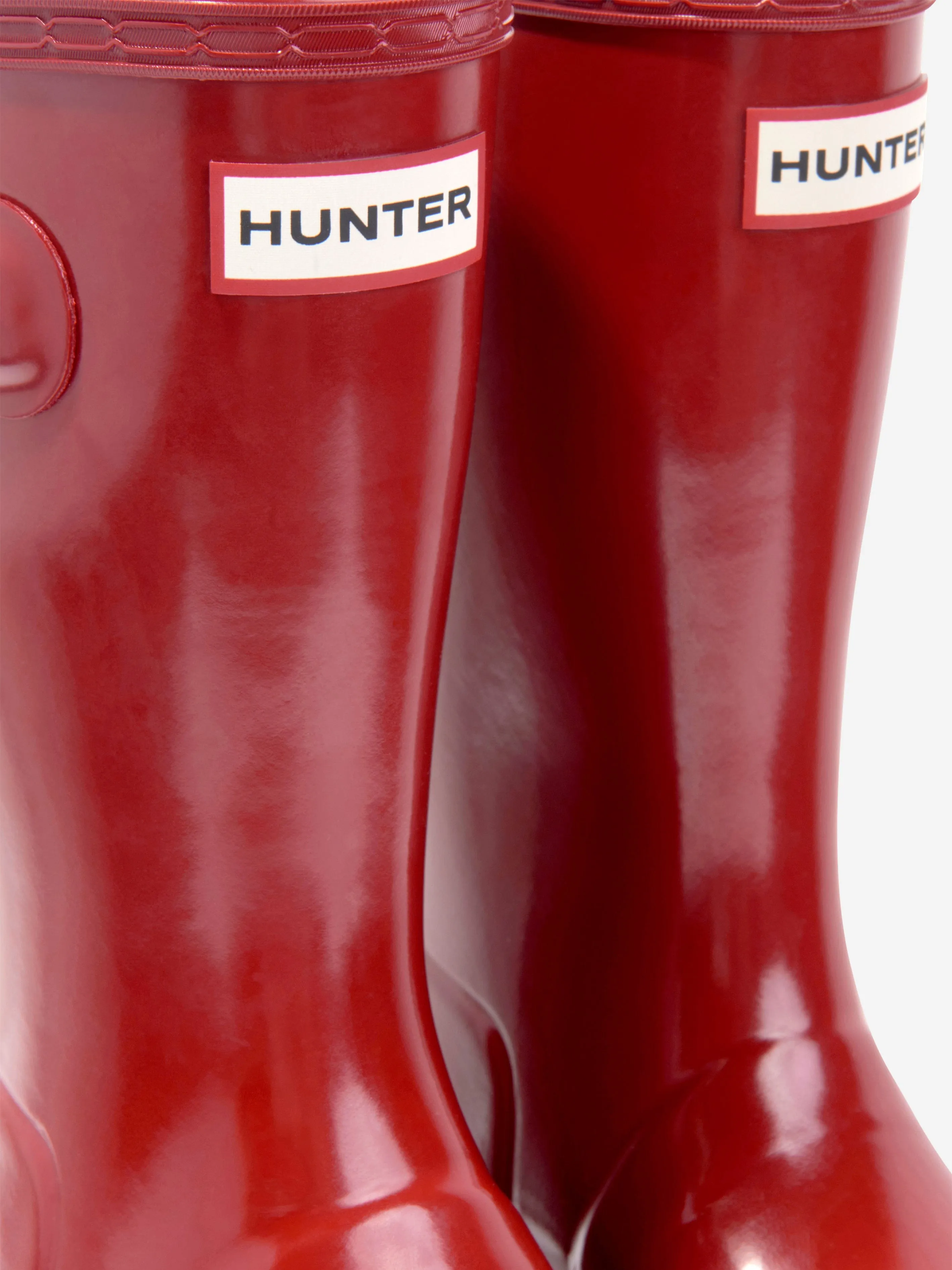 Hunter Kids Original Gloss Wellington Boots in Red