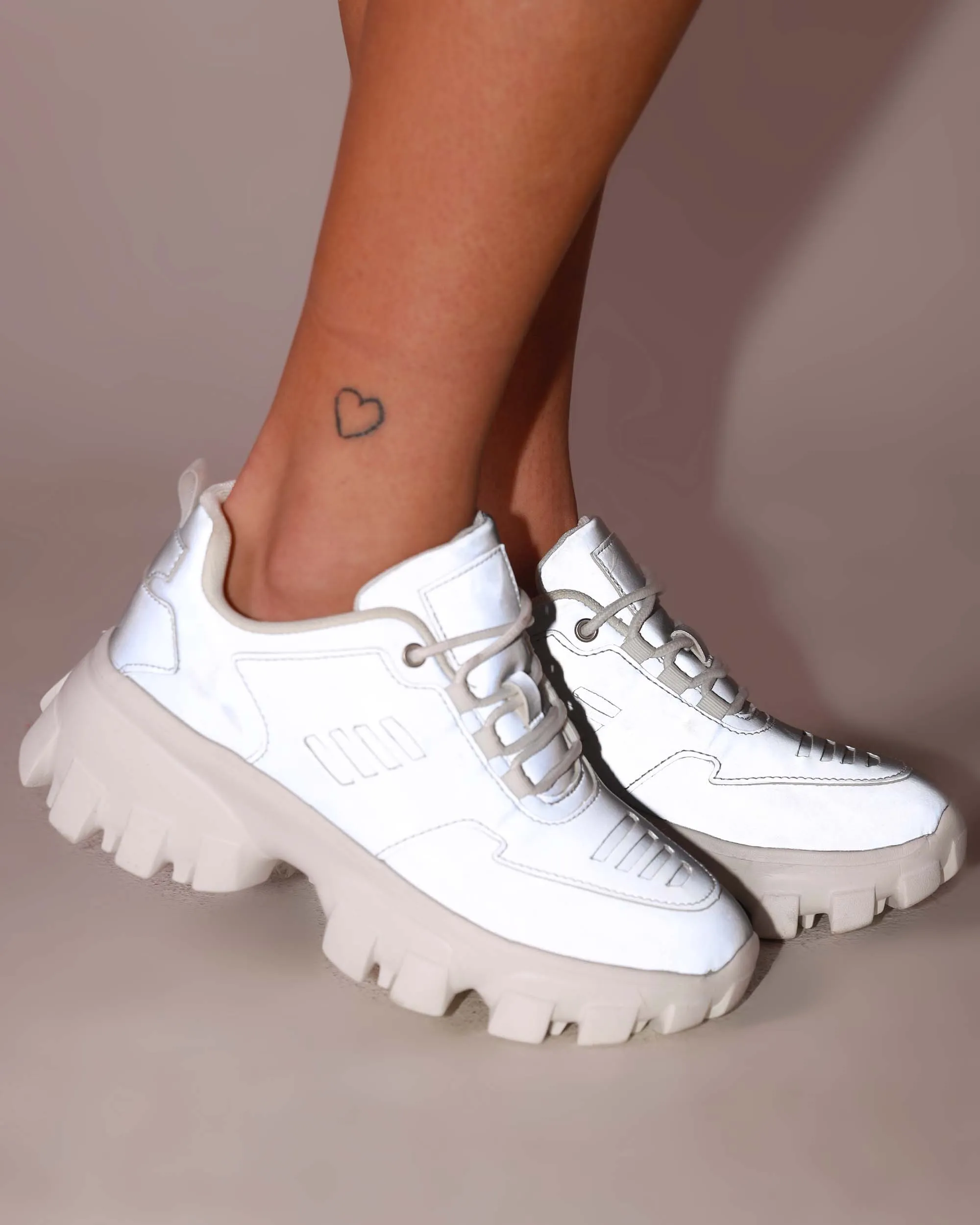 iHeartRaves Dreamy Baby Silver Reflective Sneakers