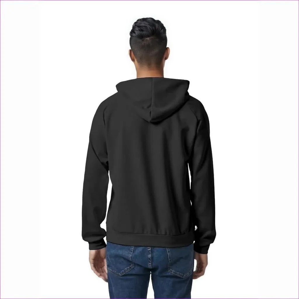 In Touch Tie-Dye Men's Black Raglan Pullover Hoodie