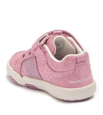 Jesse Kid's Leather Sneaker - Rose Pink