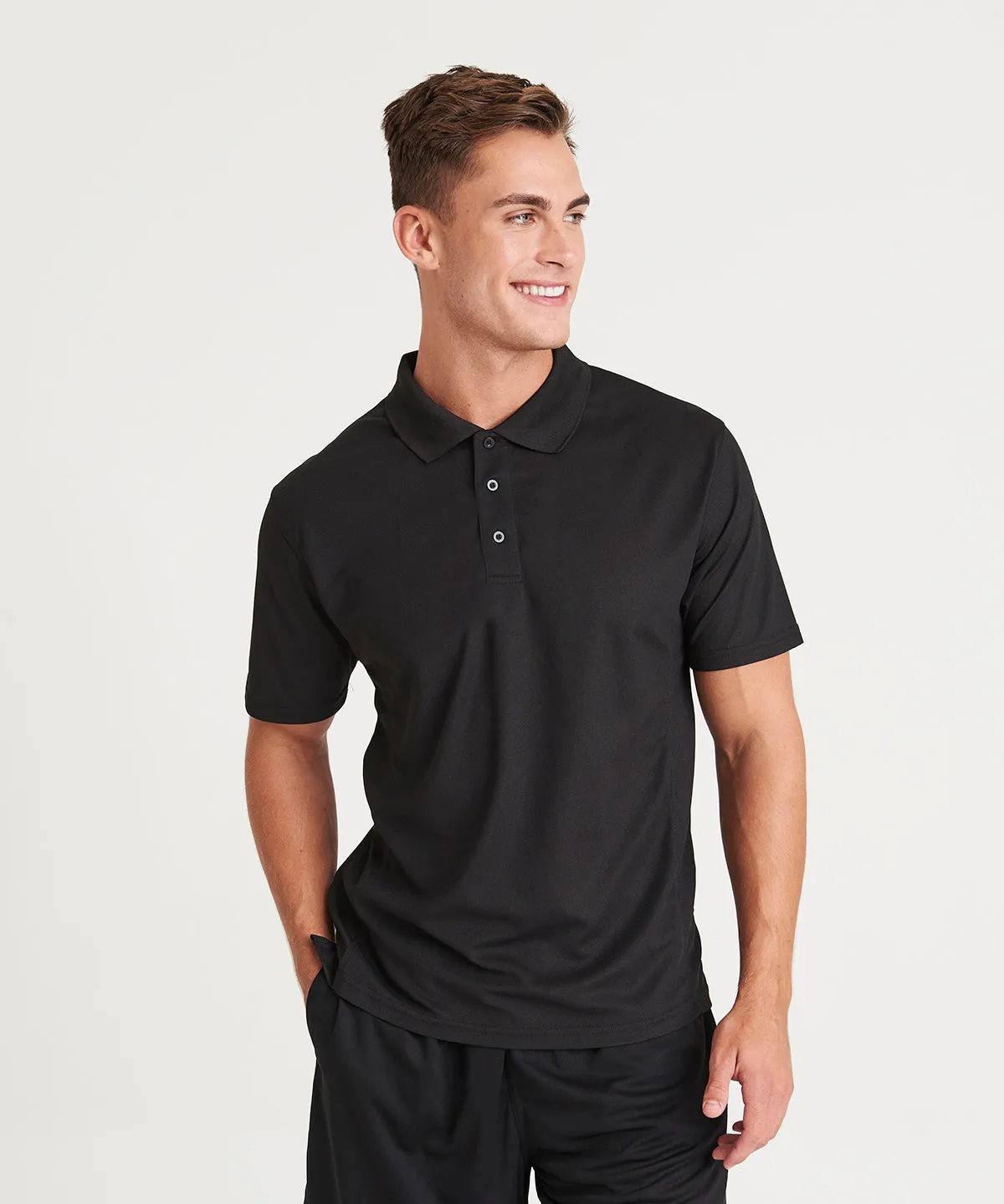 Jet Black - SuperCool performance polo