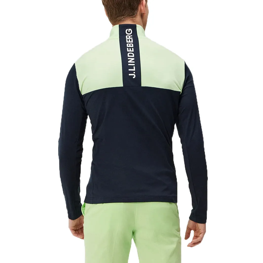 J.Lindeberg Banks Golf Mid-Layer - JL Navy/ Patina Green