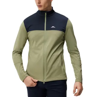 J.Lindeberg Banks Golf Mid-Layer - Oil Green