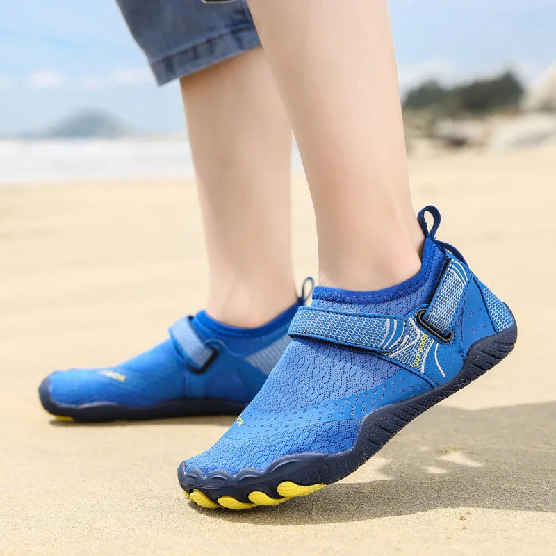 Joskaa school supplies  Children Aqua Shoes Solid Color  Barefoot Water Beach Wading Child Summer Non-Slip Sport Swimming Watersport Beach Shoes Kids