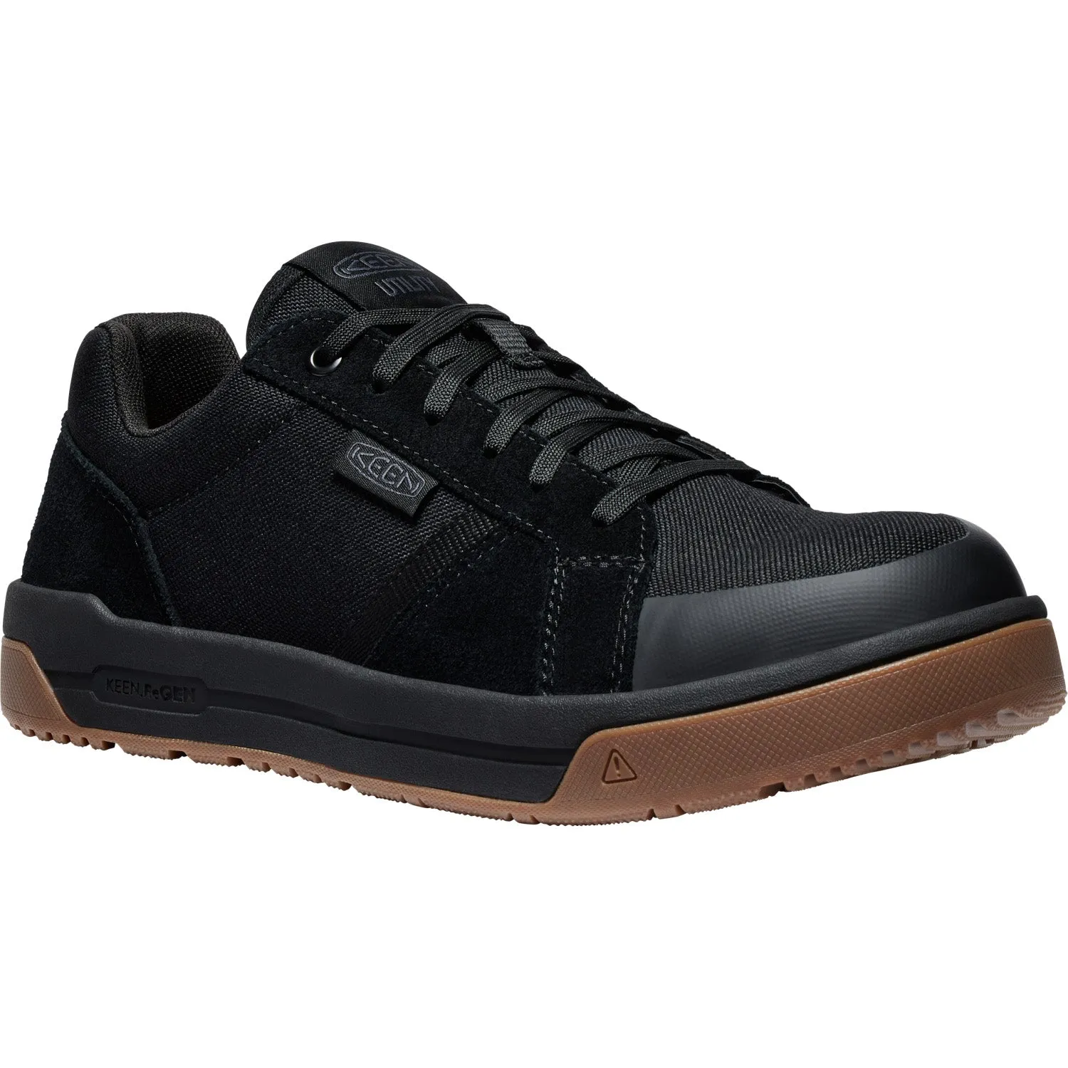 Keen Utility Mens Kenton CT Black/Gum Canvas Work Shoes