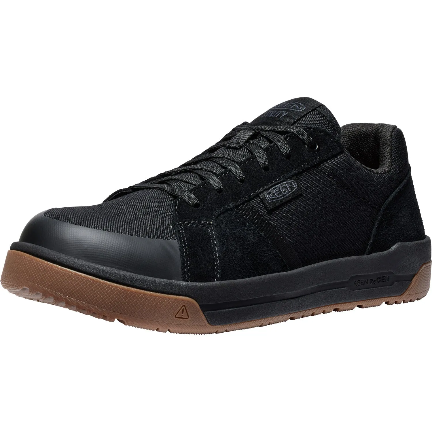 Keen Utility Mens Kenton CT Black/Gum Canvas Work Shoes