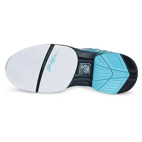 KR Strikeforce Womens Starr White/Black/Teal Right Hand Wide Bowling Shoes