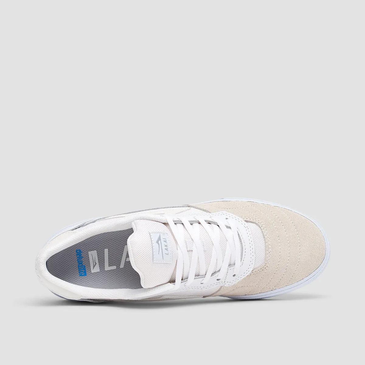 Lakai Cambridge Shoes - White/Reflective Suede