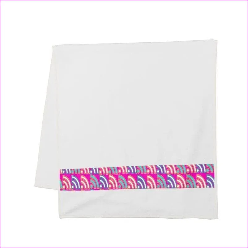 Langis Home Strip Towel - Pink