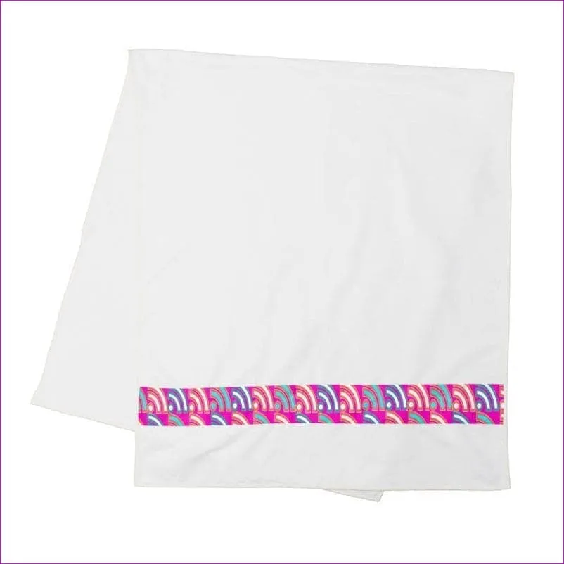 Langis Home Strip Towel - Pink