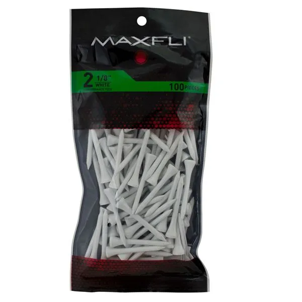 Maxfli Wood Performance Golf Tees - 2 1/8"