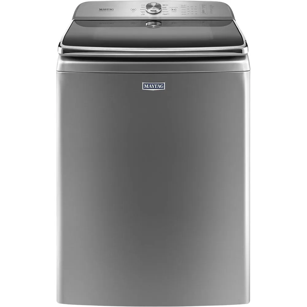 Maytag - 6.2 Cu. Ft. 10-Cycle Top-Loading Washer - Chrome Shadow