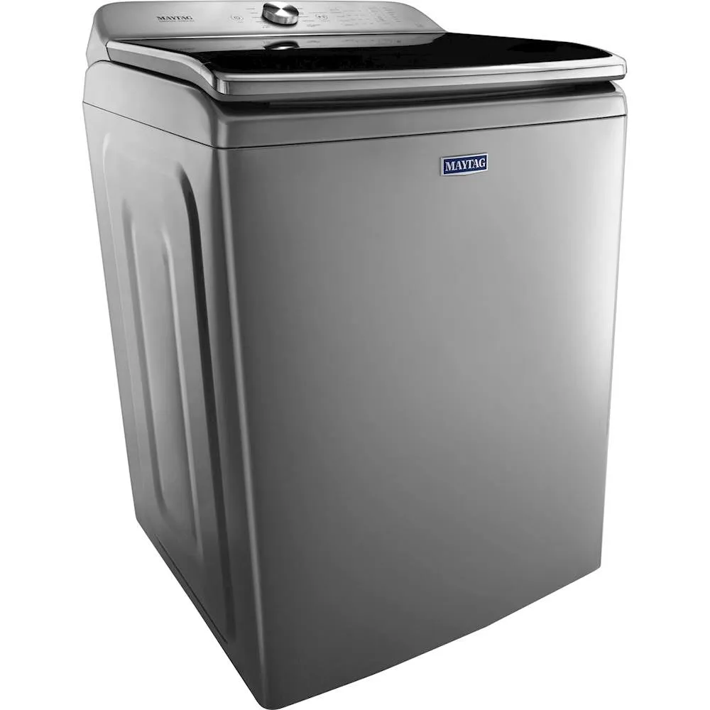 Maytag - 6.2 Cu. Ft. 10-Cycle Top-Loading Washer - Chrome Shadow