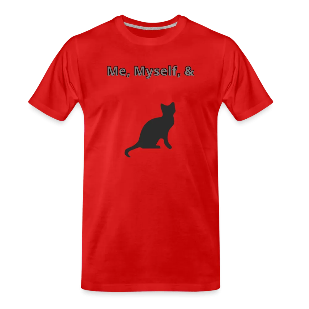 Me, Myself, & Cat Premium Men's Organic T-Shirt