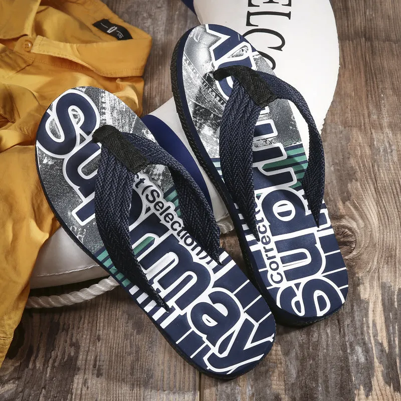 Men Beach Shoes Flip Flops Men's Beach Shoes