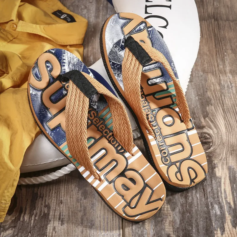 Men Beach Shoes Flip Flops Men's Beach Shoes