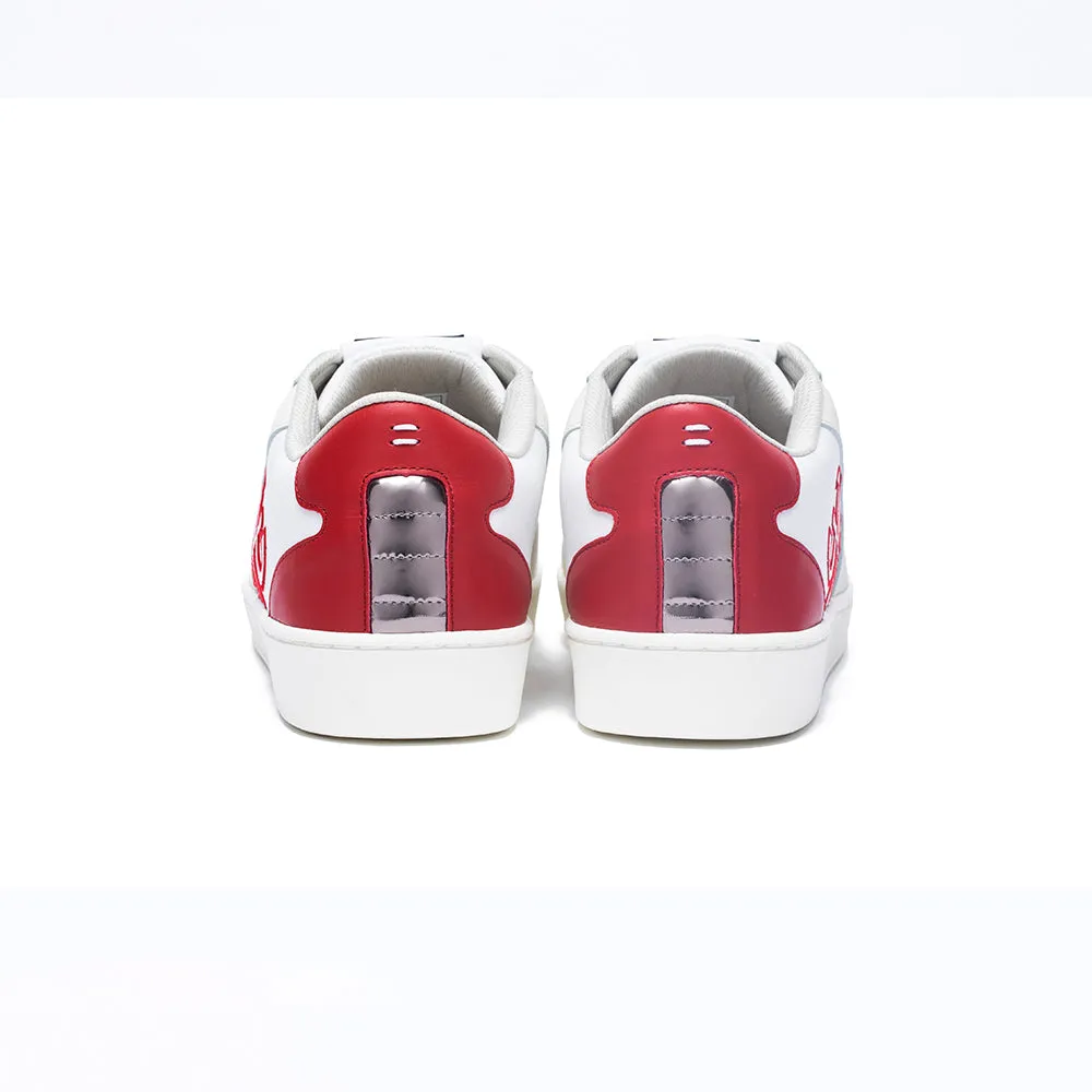 Men's Adelaide Red White Leather Sneakers 02694-001