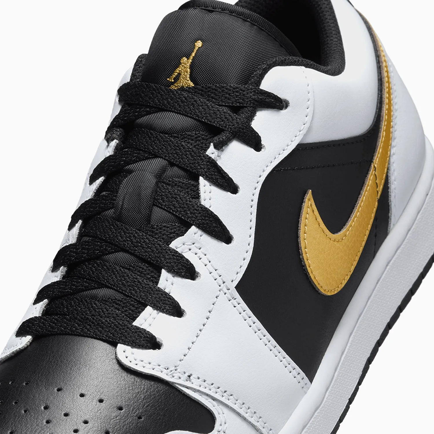 Men's Air Jordan 1 Low "Gold Swoosh"