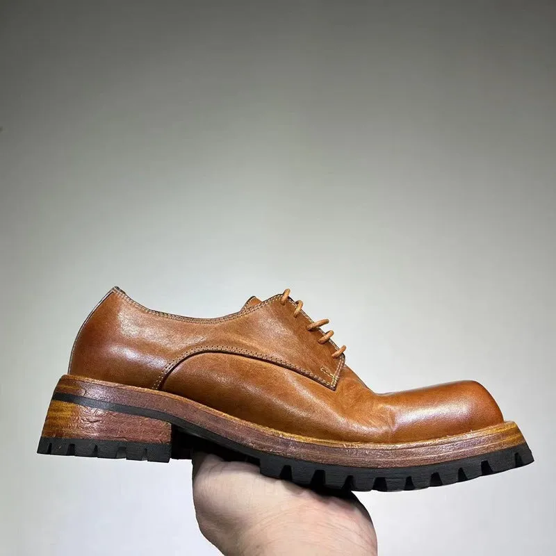 Men's Square Toe Derby Shoes