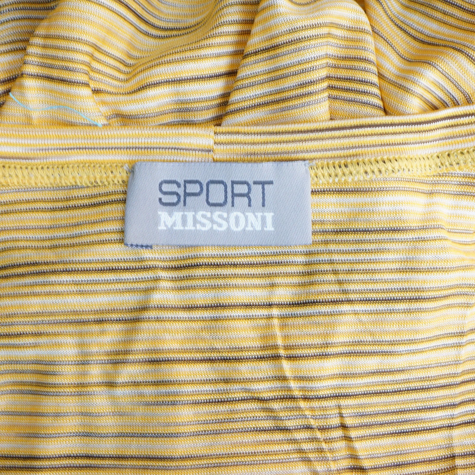 Missoni Sport Yellow Stripe Top